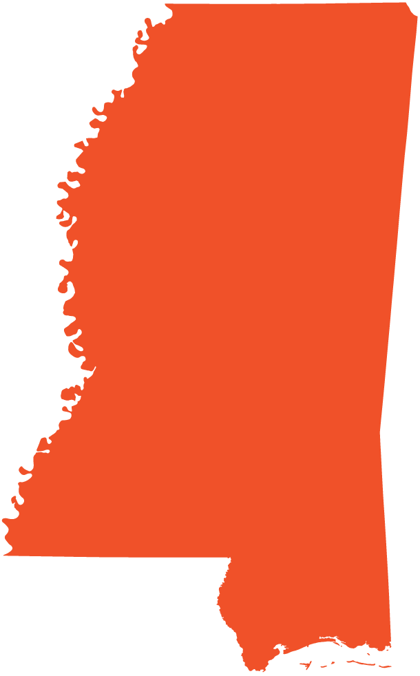 Mississippi state outline
